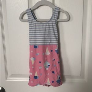 Girls swimsuit one piece with shorts